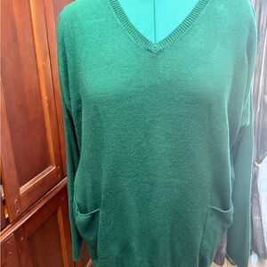Emerald V-Neck Sweater for Women